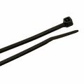 Forney Cable Ties, 8 in Black Ultra Light-Duty 62012